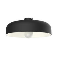 DECKENLEUCHTE - Schwarz, Metall (40/40/12cm) - Lumicom