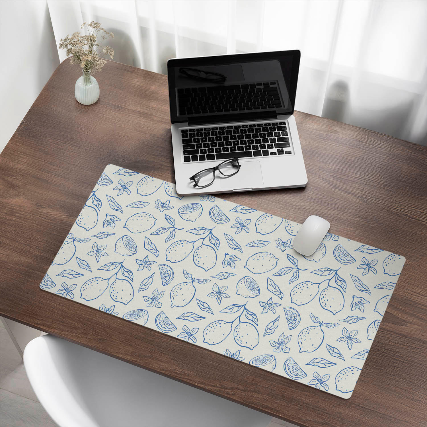 SCHREIBTISCHUNTERLAGE 90x45 cm Blau - Pastellblau, Kunststoff (90/45/1.6cm) - Wallfluent