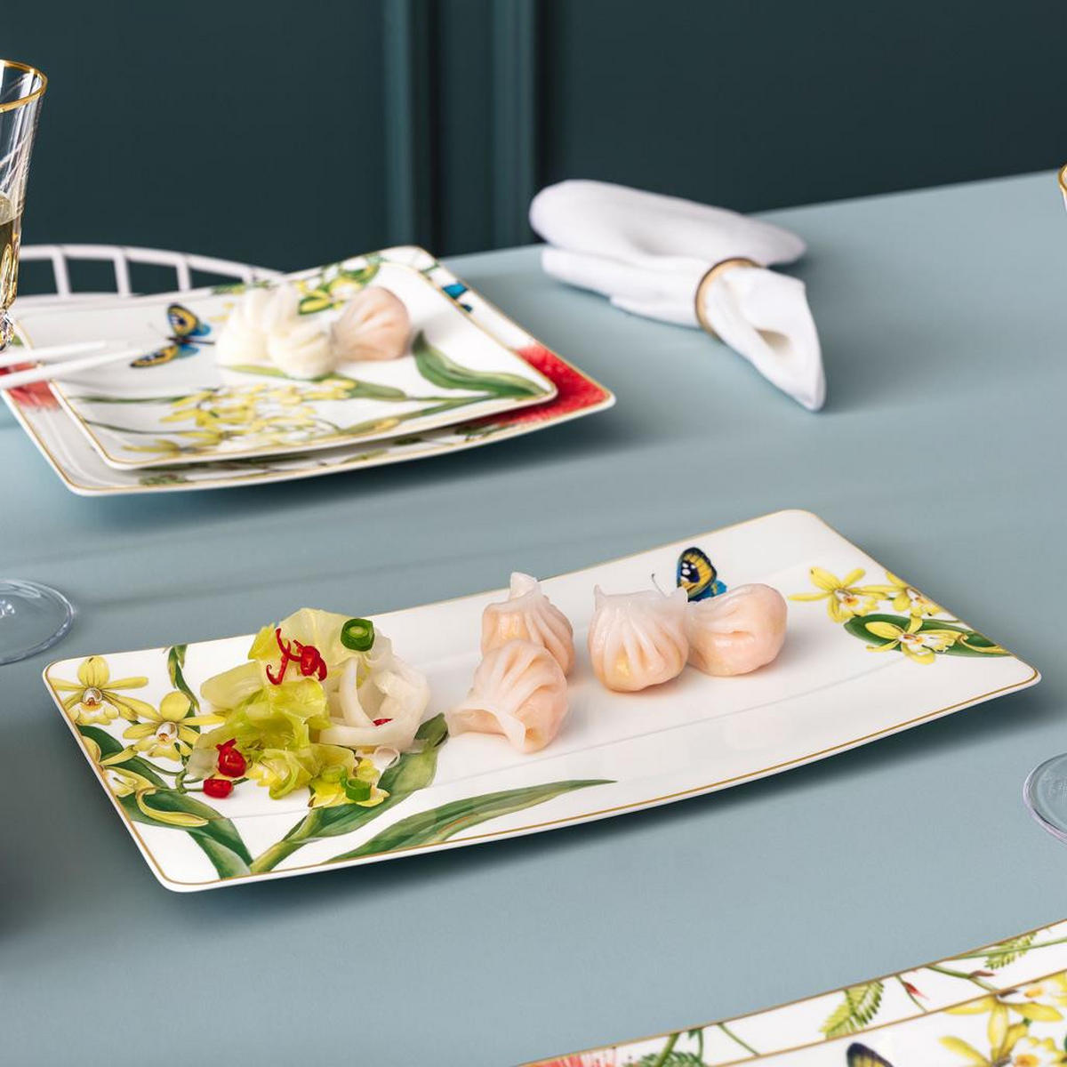 SERVIERTELLER Amazonia bunt 35 x 18 cm - Multicolor, Keramik (18/2.3/35cm) - Villeroy & Boch