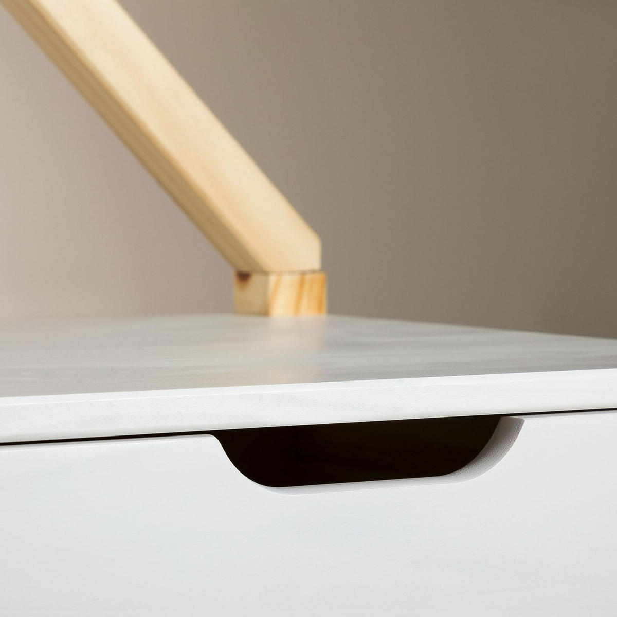 KOMMODE ELANO natur/weiß - Naturfarben/Weiß, Holz (83/120/41cm) - IDIMEX