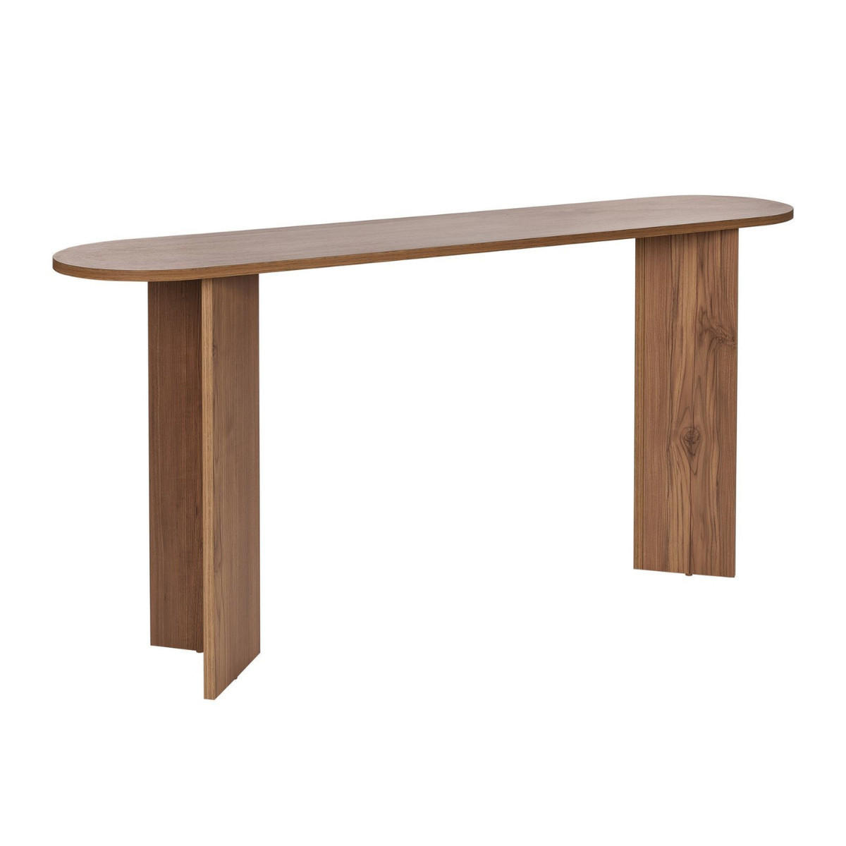 KONSOLE mit zwei Beinen SIRA 150/35/75 cm - Eichefarben, Holzwerkstoff (150/35/75cm) - Calicosy