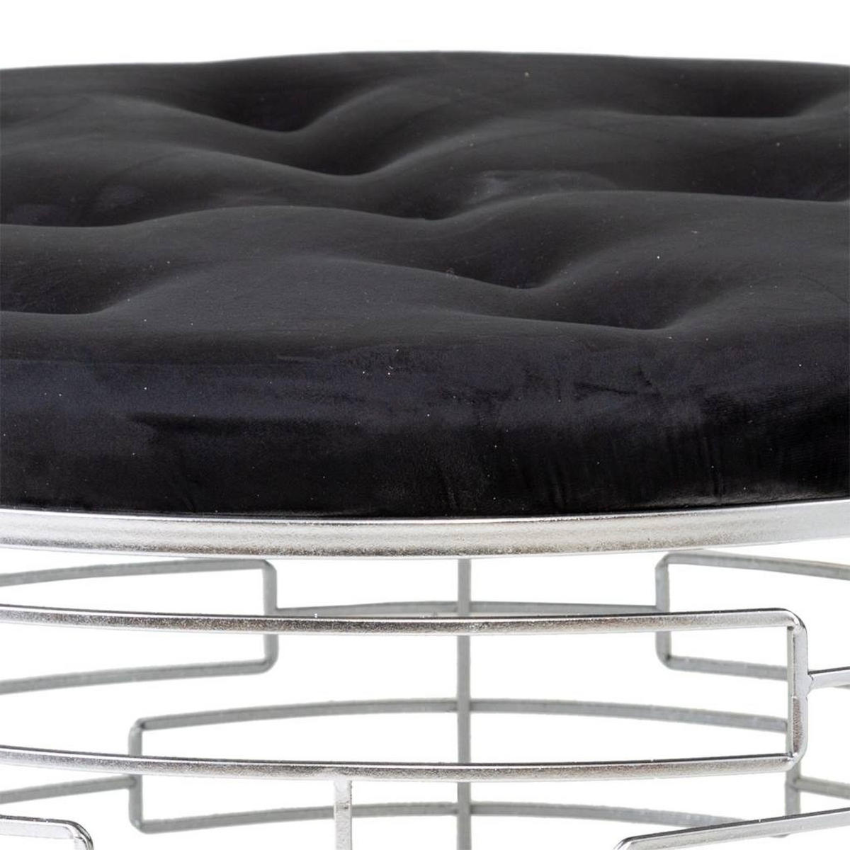 BANK aus Metal D92x47 cm - Silberfarben, Metall (91.5/47/91.5cm) - Wanderlust