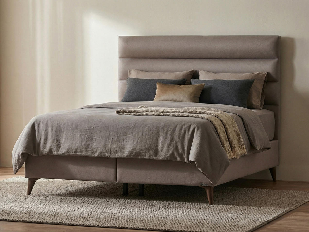 POLSTERBETTSET Thermo Regulate 120x200 Grau - Grau, Textil/Metall (120/200cm) - Villa Möbel