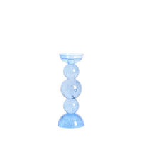 KERZENSTÄNDER Itinga - Blau - 10/10/26.5 cm - Blau, Glas (10/26.5/10cm) - Light & Living