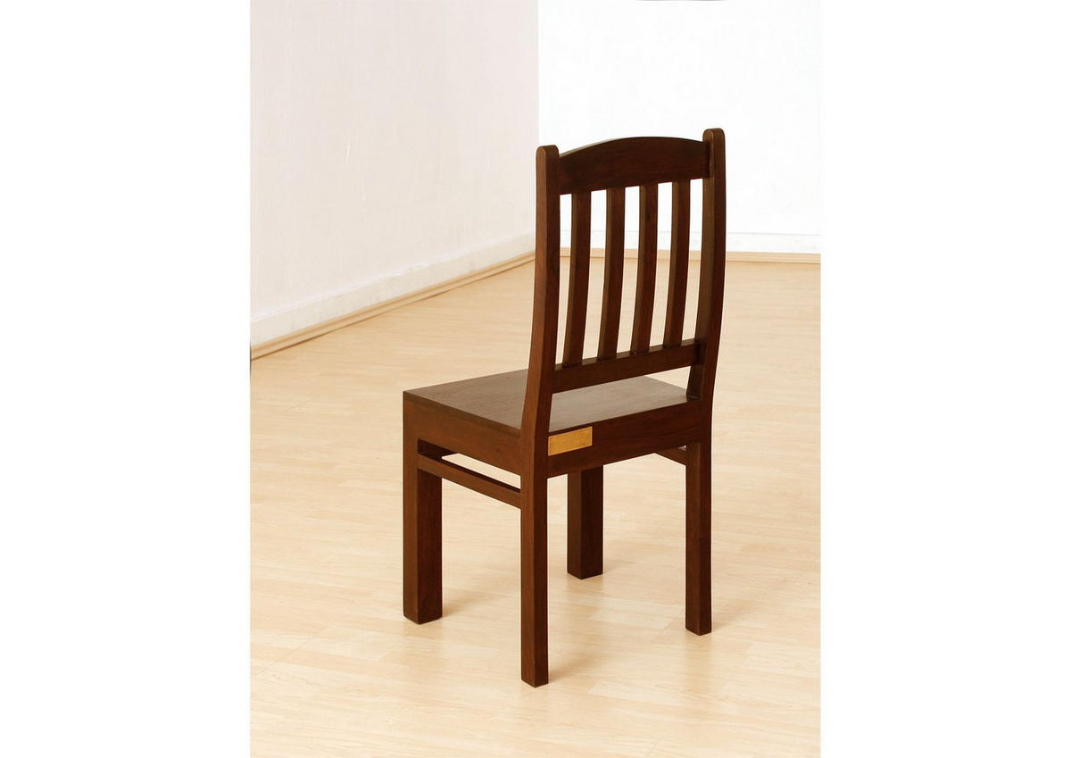 STUHL Massivholz 45 x 46 x 97 cm dunkelbraun OXFORD #16 - Dunkelbraun, Holz (45/97/46cm) - Massivmoebel24