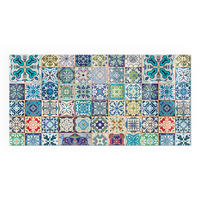 GLASPLATTE für Kamin 100x50 cm - Blau, Glas (100/50/0.4cm) - TULUP