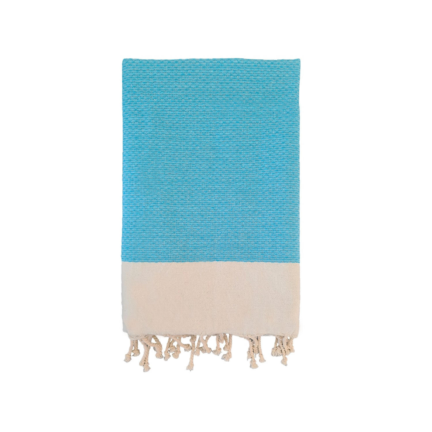 HAMMAMTUCH Traditionelle Athena 100x200 190g/m² blau - Blau, Textil (100/200cm) - LE COMPTOIR DE LA PLAGE