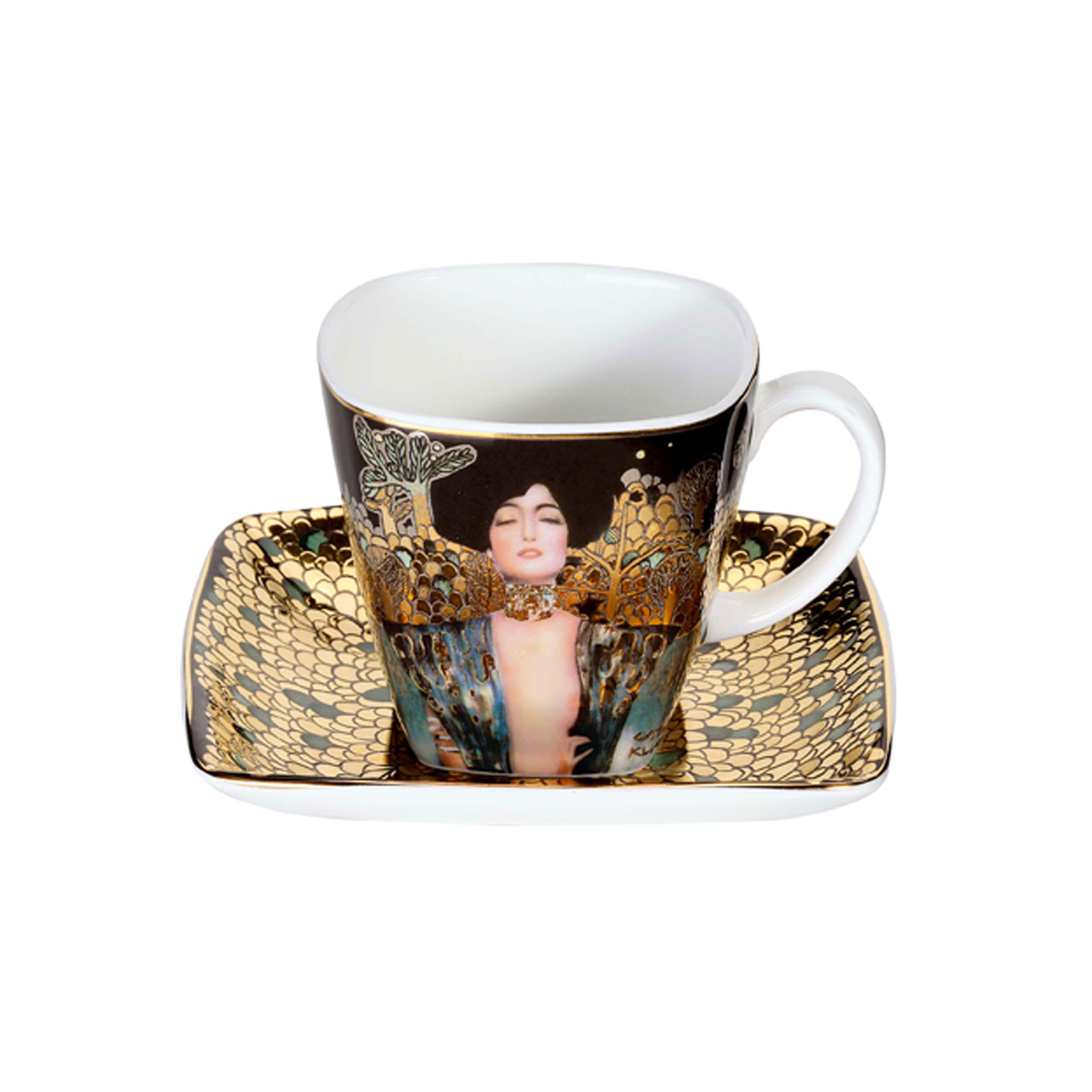ESPRESSOTASSE Goebel Judith I - Artis Orbis Gustav Klimt Schwarz Bone China - Multicolor, Keramik (0.35L) - Goebel