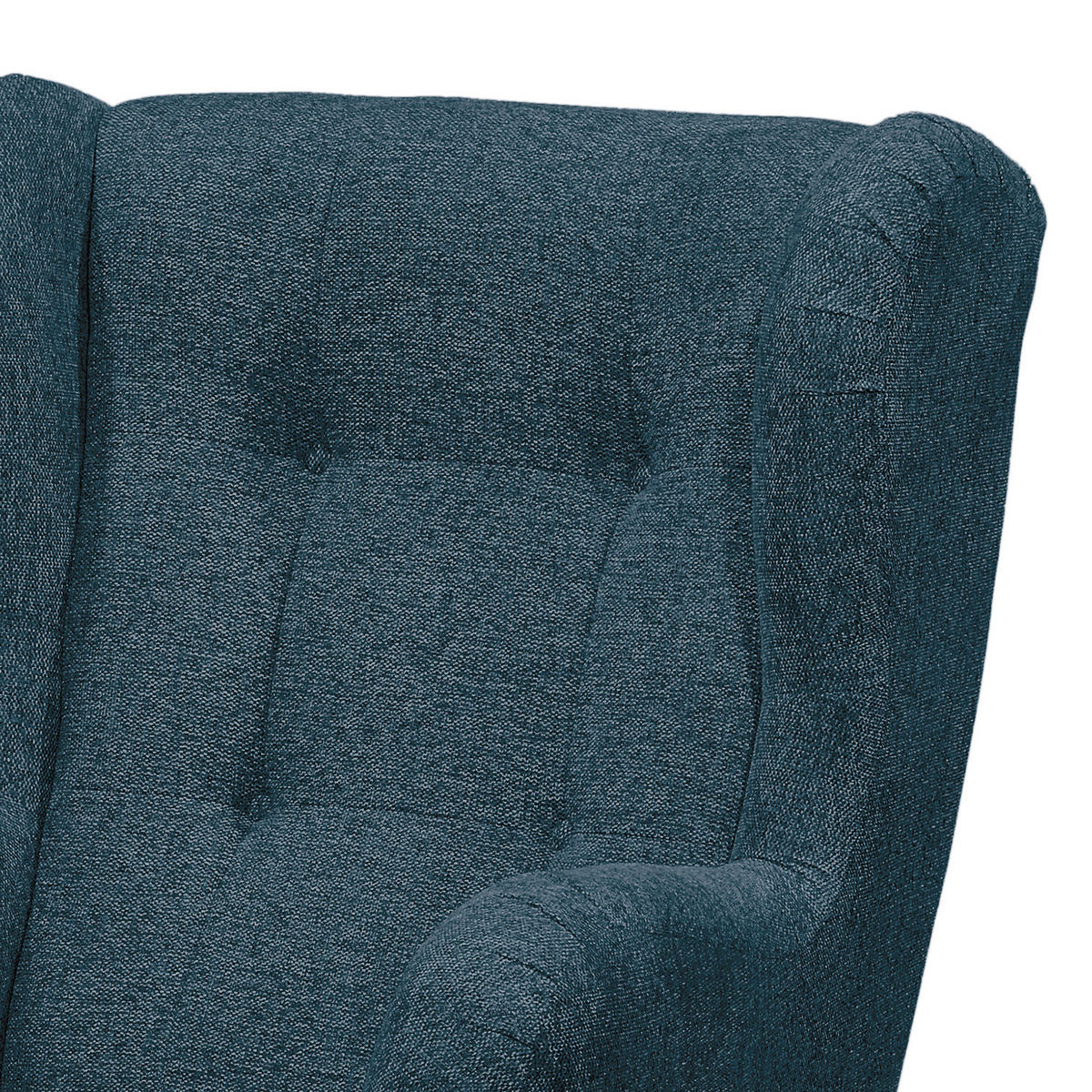 SESSEL - Schwarz/Dunkelblau, Holz/Buchenholz (78/102/98cm) - home24