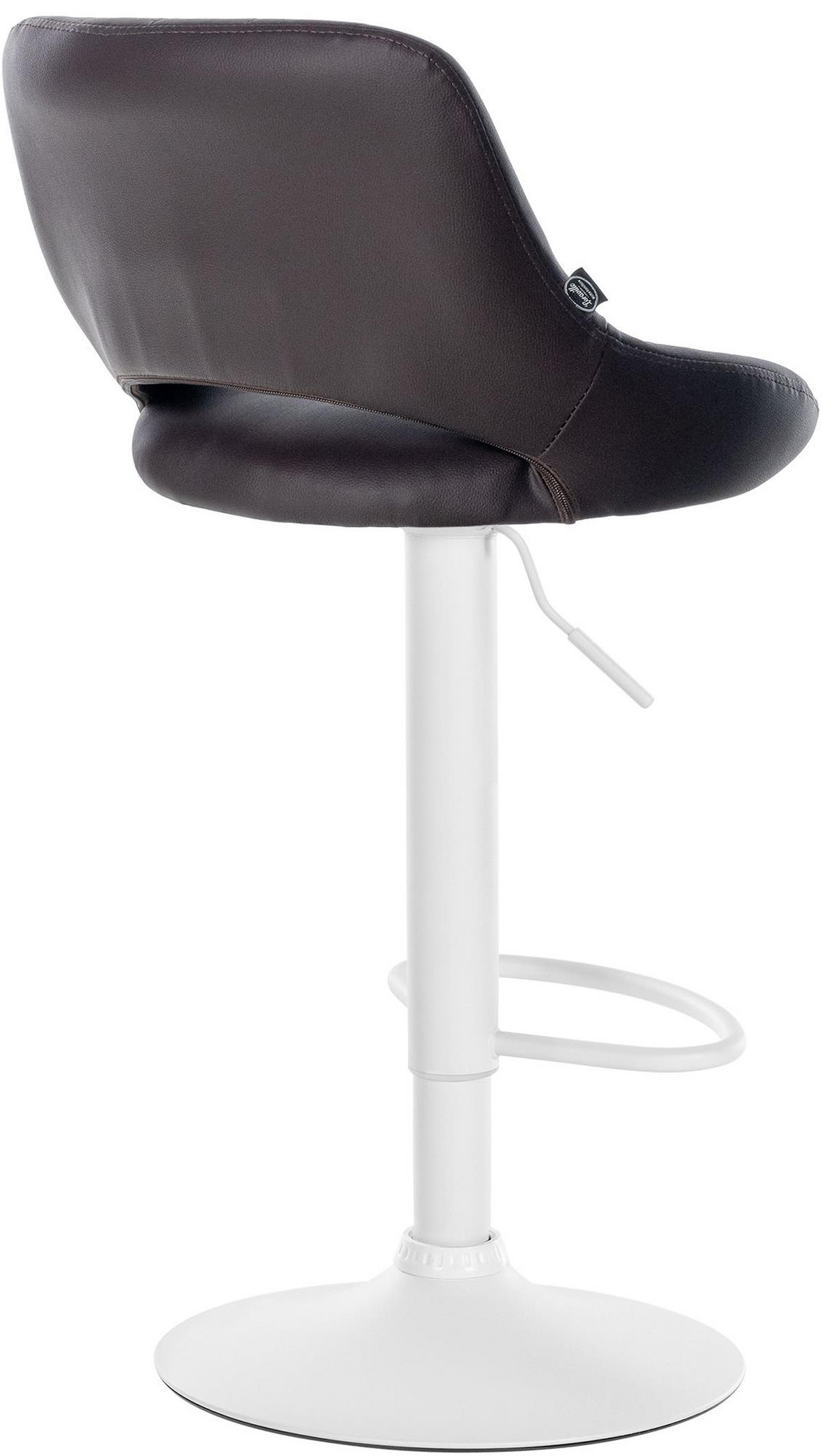 BARHOCKER 2er Set Milos Kunstleder W braun - Braun/Weiß, Kunststoff/Metall (47/106/48cm) - TPFLiving