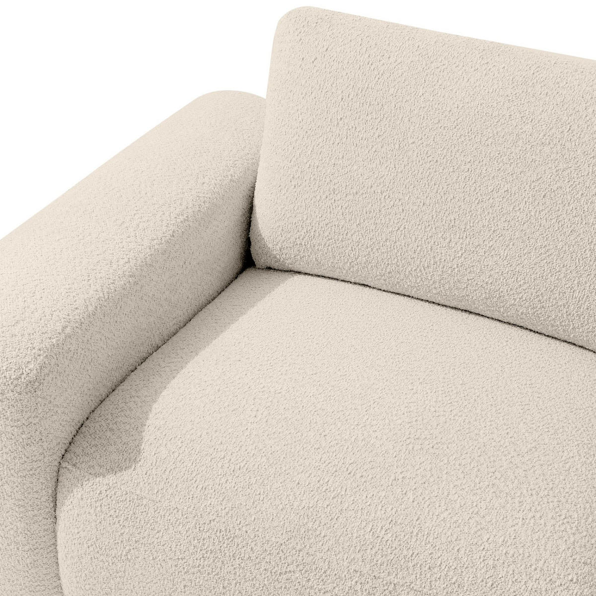 4-SITZER ECKSOFA ZUCCO Boucle rechts, Beige - Beige, Textil (350/84/105cm) - KONSIMO®