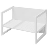 SITZBANK/ TISCH - Weiß, Holzwerkstoff (61/44/44.5cm) - Roba