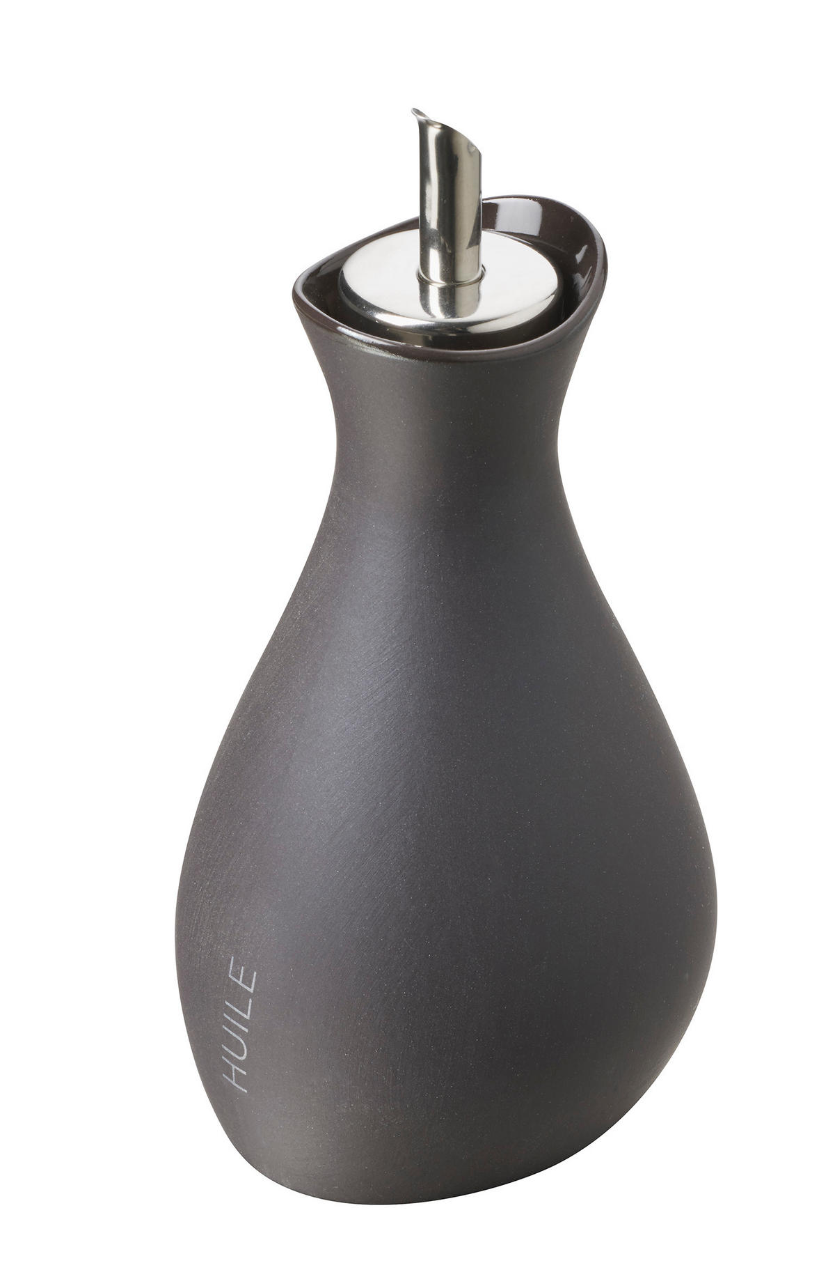 ÖLFLÄSCHCHEN Schieferstein Huile/Oil 25 cl - Schieferfarben, Keramik (8.3/16.5/7.5cm) - Revol Porcelaine France
