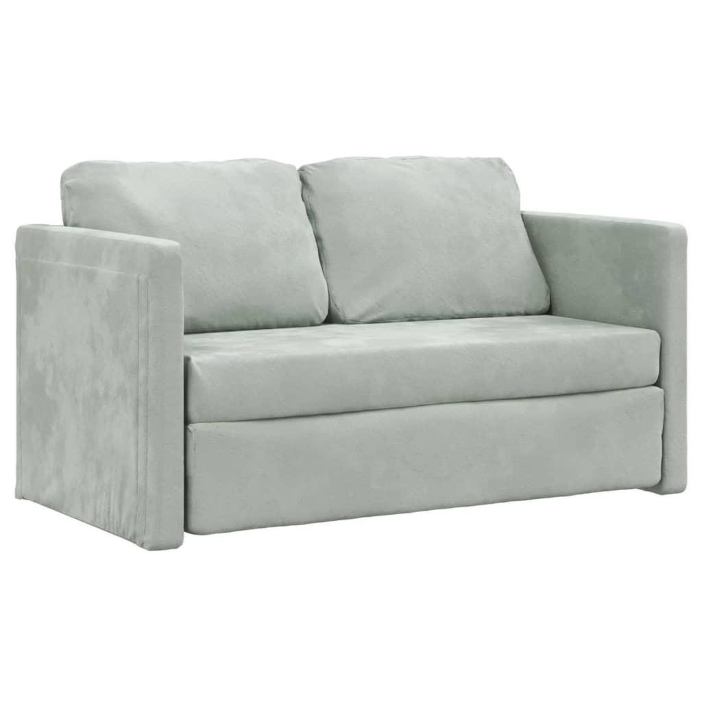 SCHLAFSOFA Brown - Hellgrau, Naturmaterialien (122/70/55cm) - Nettlife