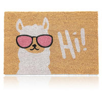 FUSSMATTE Mehrfarbig Kokos Lama 60x40 cm - Multicolor, Kunststoff/Textil (60/40cm) - Relaxdays