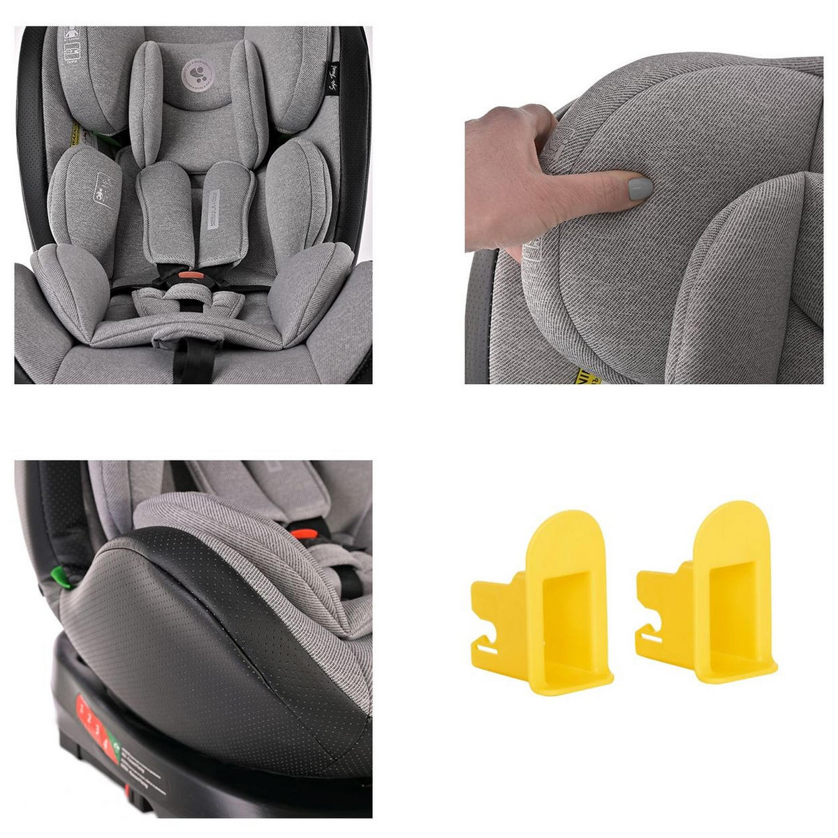 KINDERSITZ i-Size Nebula grün (40-150cm) Isofix, 360° drehbar, verstellbar - Mintgrün, Kunststoff (46/82/53cm) - Lorelli