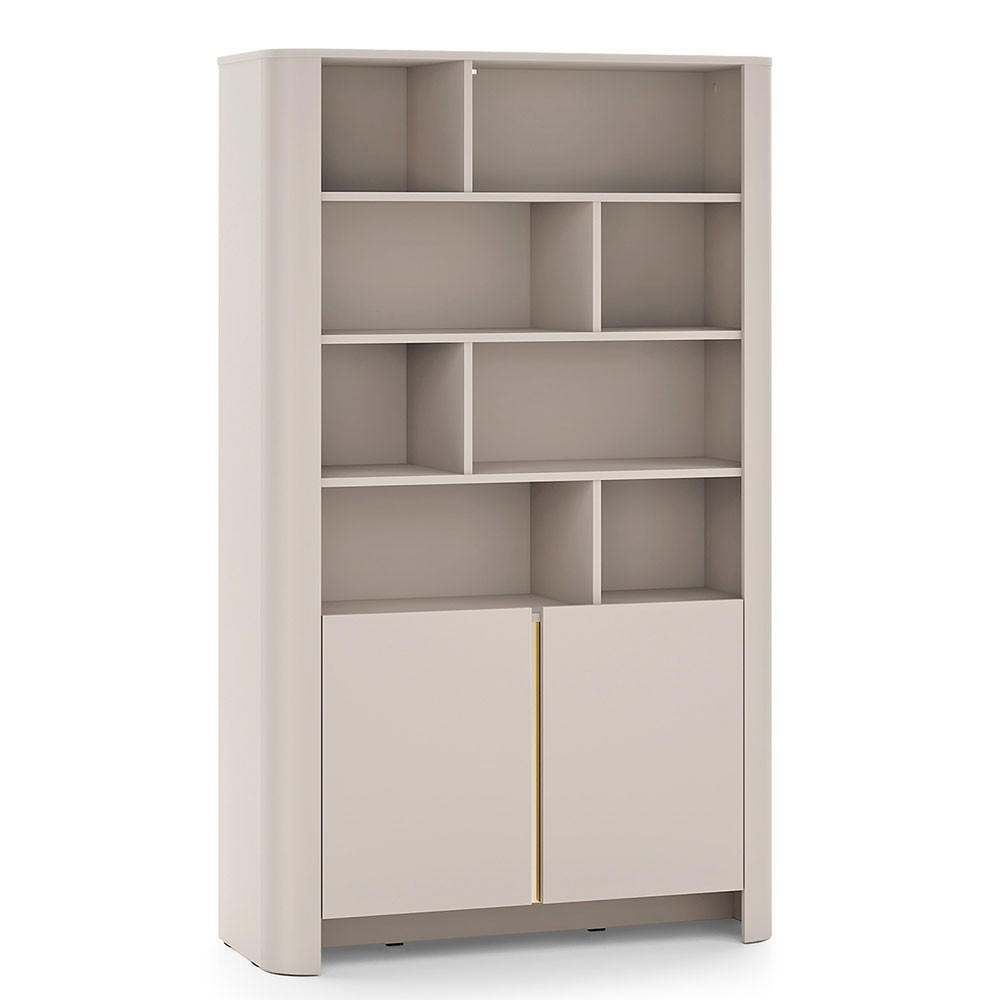 REGALSCHRANK Bari Kaschmir 103 / 39 / 170cm - Kaschmir, Holz/Holzwerkstoff (103/170/39cm) - Feldmann-Wohnen