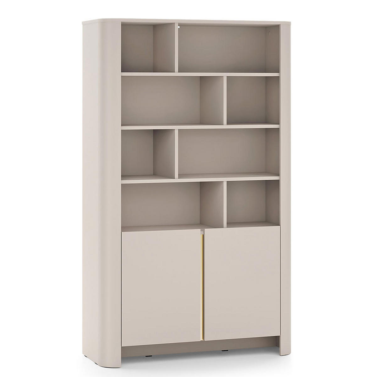 REGALSCHRANK Bari Kaschmir 103 / 39 / 170cm - Kaschmir, Holz/Holzwerkstoff (103/170/39cm) - Feldmann-Wohnen