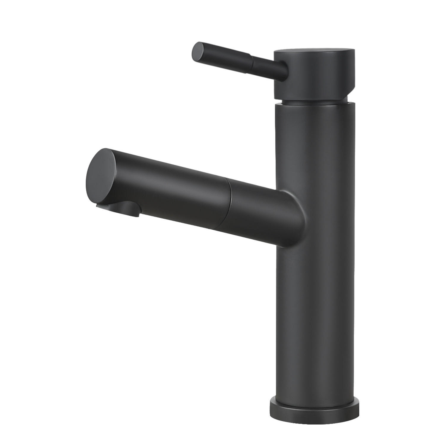 WASCHTISCHARMATUR Lurline - Schwarz, Metall (5/21/16cm) - Nettlife