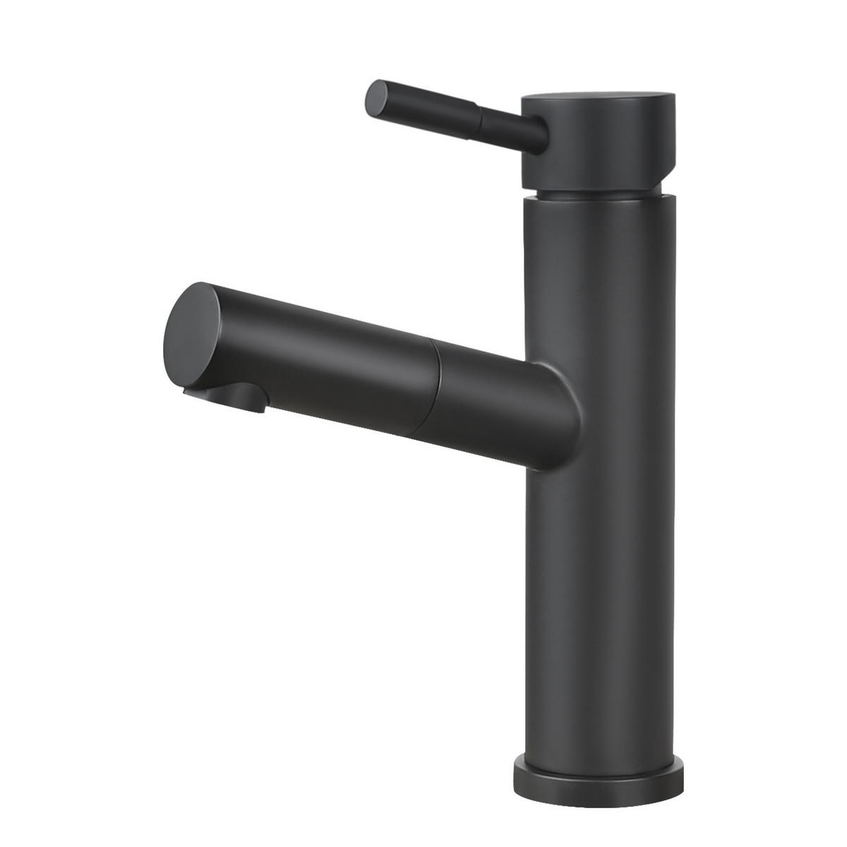 WASCHTISCHARMATUR Lurline - Schwarz, Metall (5/21/16cm) - Nettlife