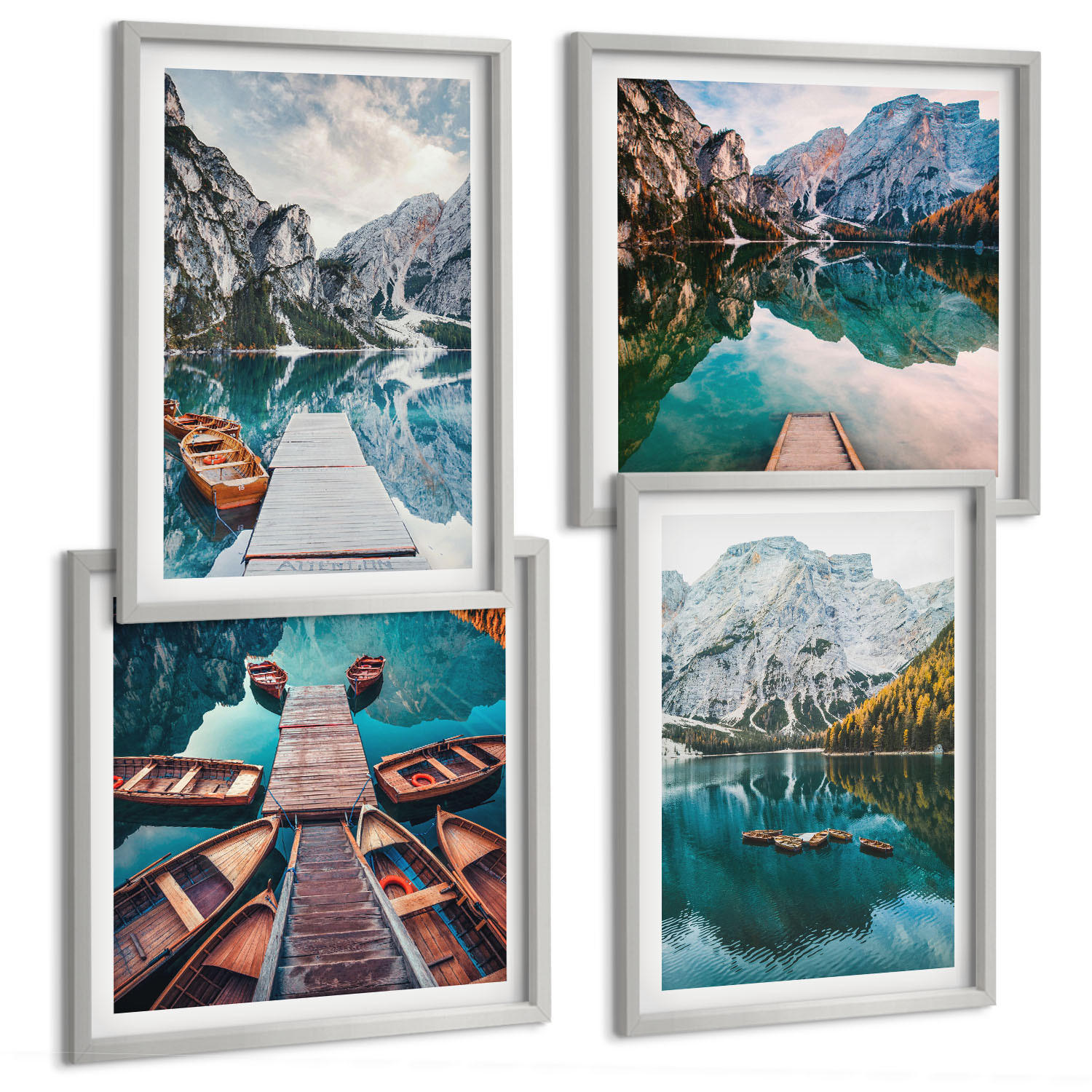 Tulup Bilder Silber 50x50 cm