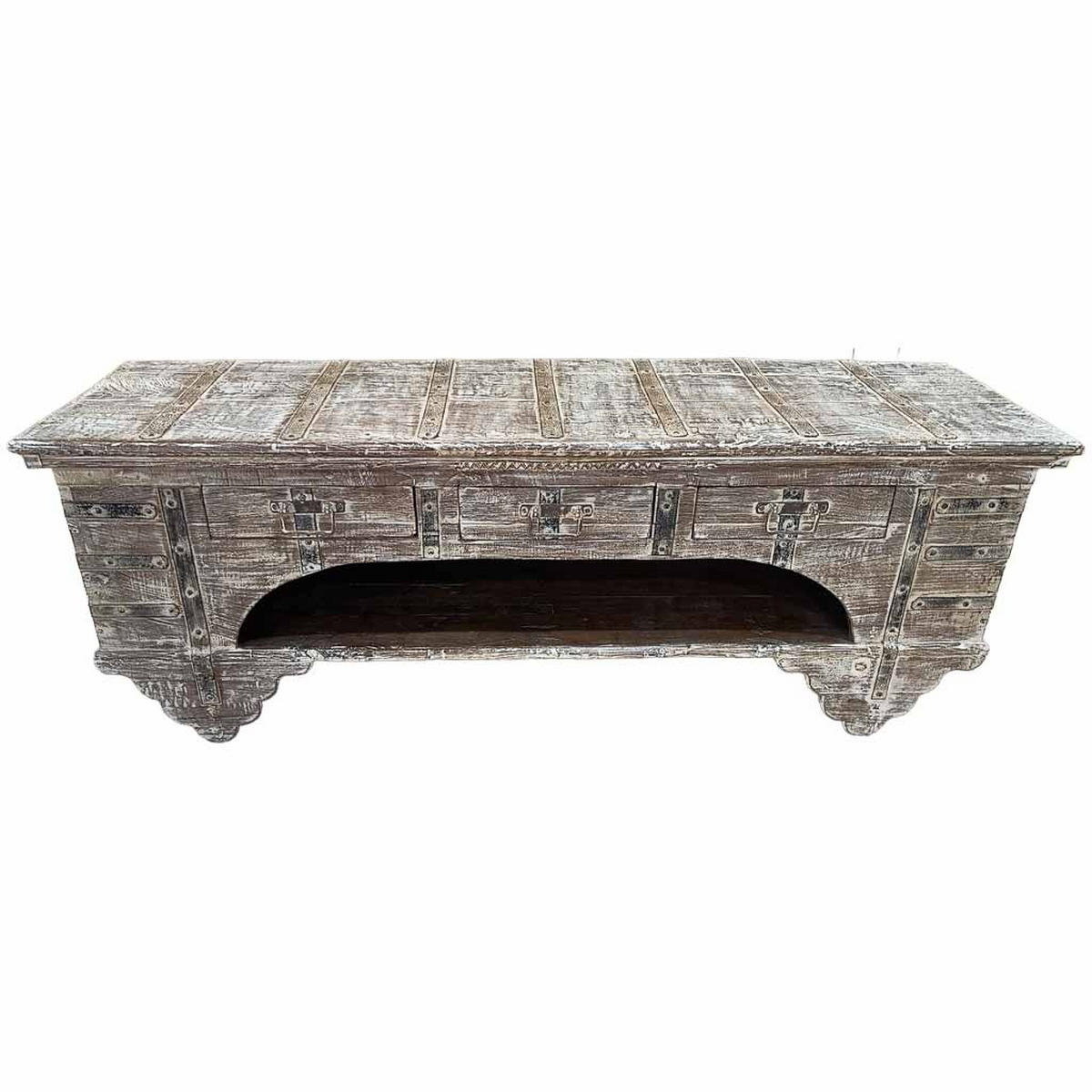 TV-LOWBOARD aus Holz, 175x45x57cm - Braun, Holz (175/57/45cm) - Wanderlust