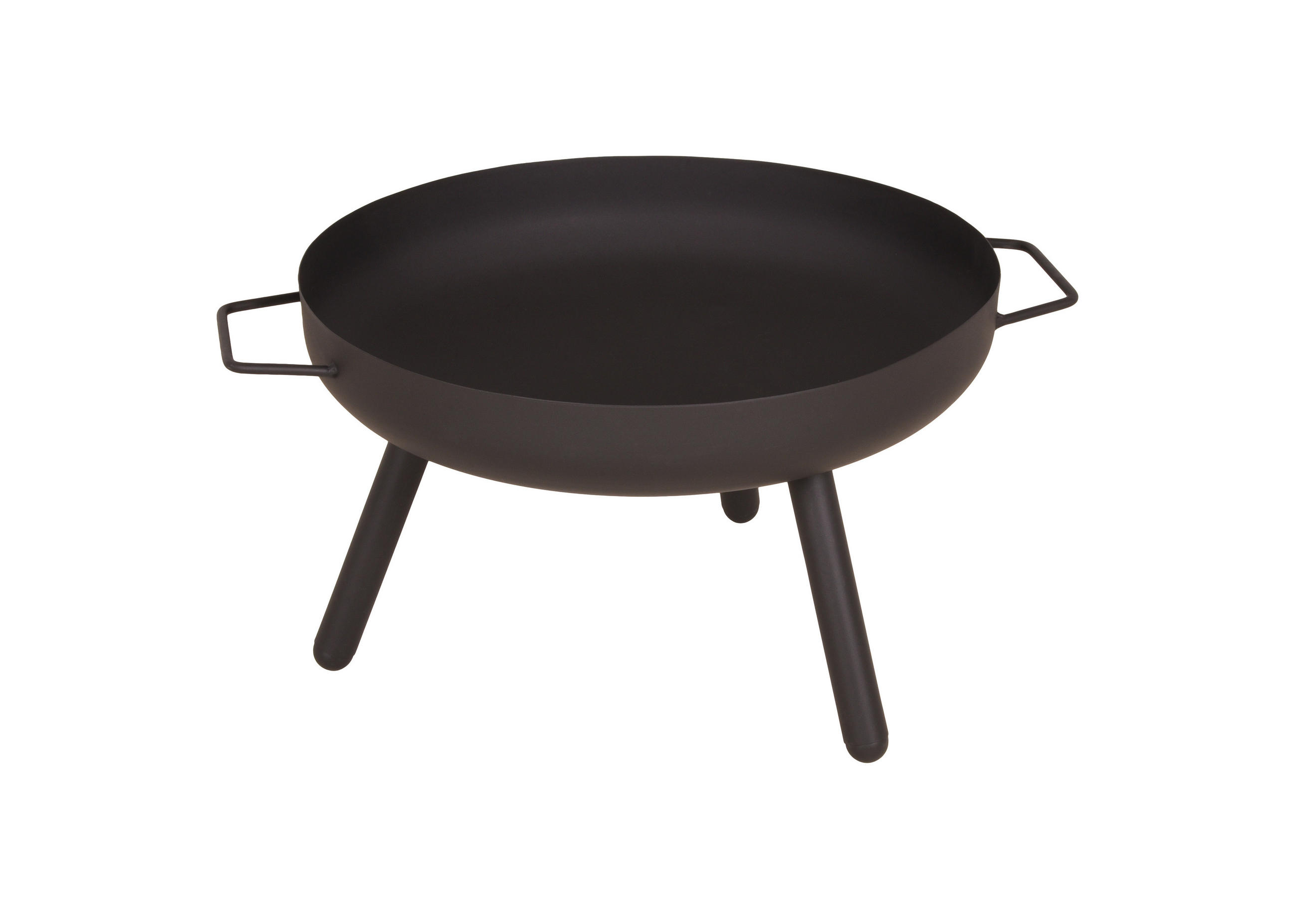 FEUERSCHALE Markus Eisen Schwarz 31x50x62cm - Schwarz, Metall (50/31/62cm) - DELUKE