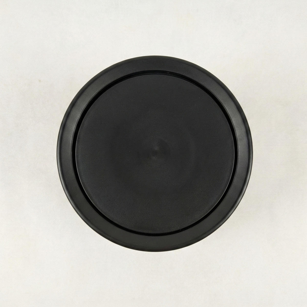 BADEZIMMER-MÜLLEIMER Rund 6 l 21/21/26 cm - Schwarz, Kunststoff (21/26/21cm) - NUXIO