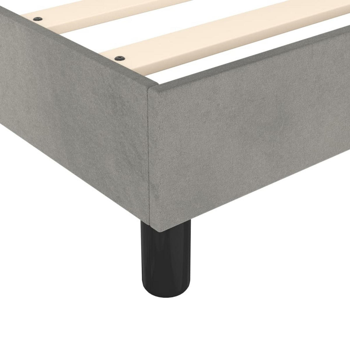 POLSTERBETT Racanelli 100/203 cm - Hellgrau, Holzwerkstoff (100/200cm) - Nettlife