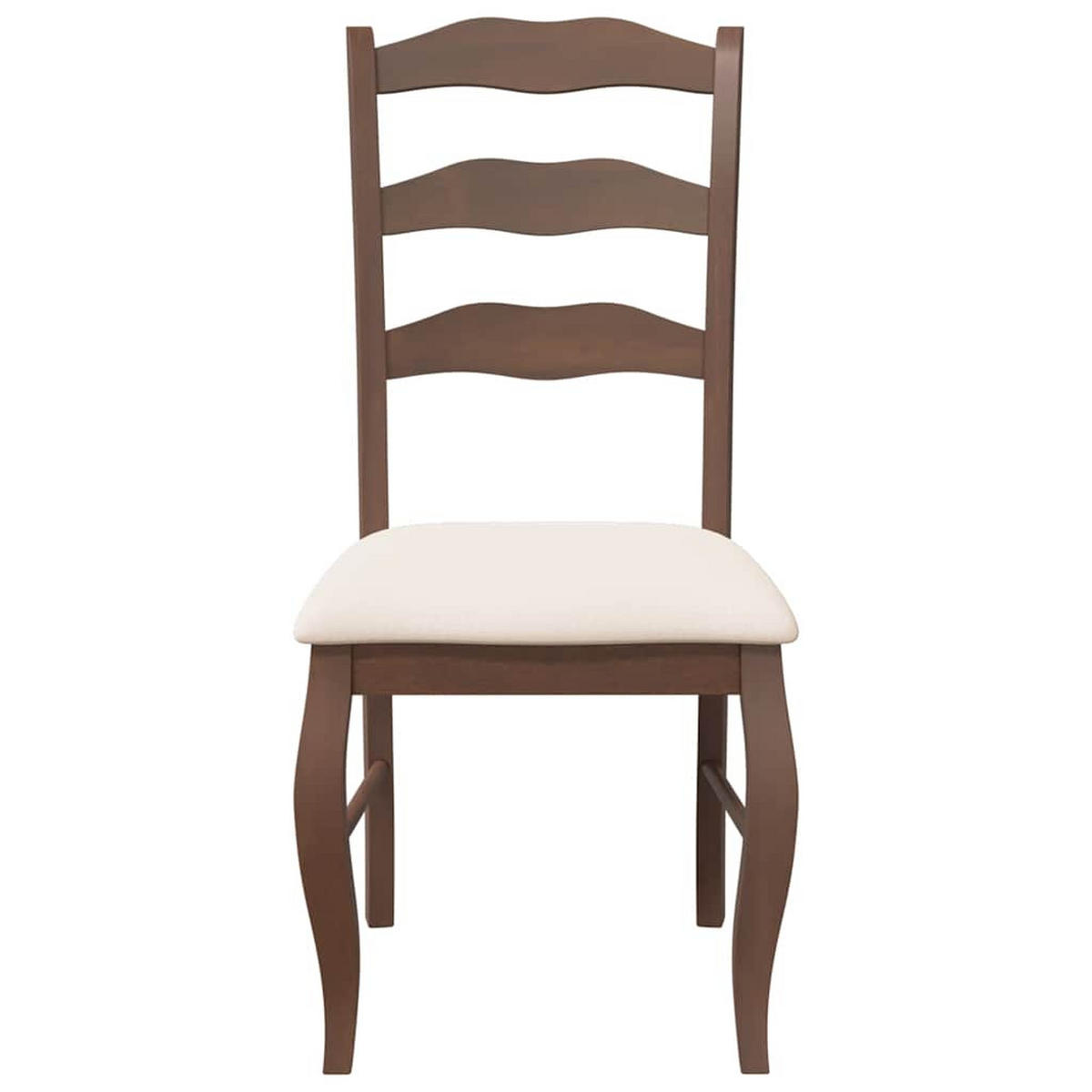 ESSZIMMERSTÜHLE Resz mit Kissen 2er-Set Braun-Creme - Creme, Holz (48/99/53.5cm) - DELUKE