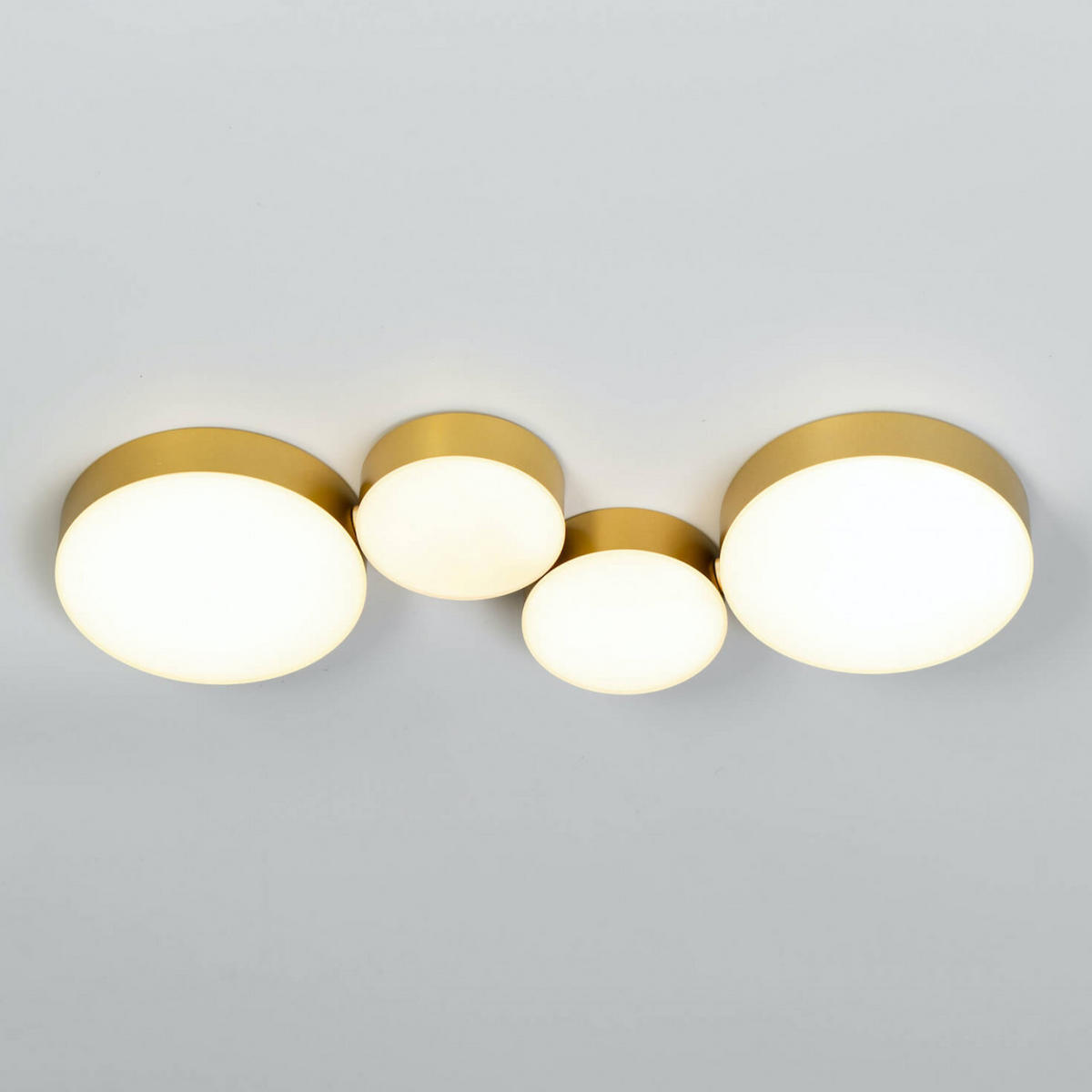 DECKENLEUCHTE Skavi, Gold / Messing, 47cm - Goldfarben, Metall (47/17/3cm) - KOSILUM