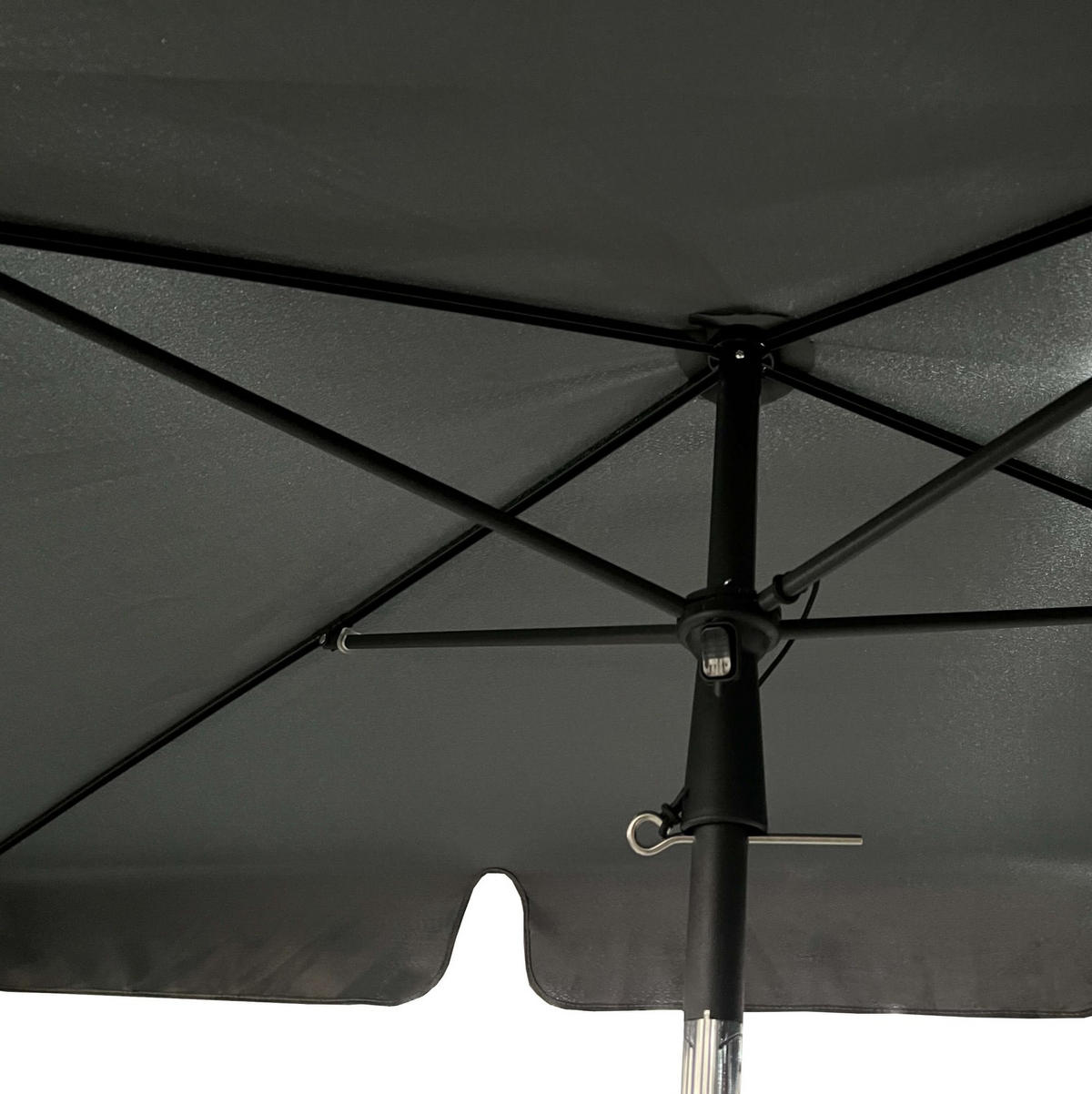 SONNENSCHRIM Grau 235/200 cm - Schwarz/Grau, Metall (200/125cm) - Akord