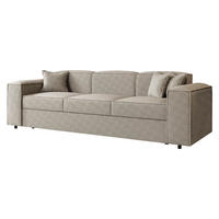 SCHLAFSOFA Santos Boucle - Beige/Schwarz, Holzwerkstoff/Kunststoff (252/79/88cm) - MIRJAN24