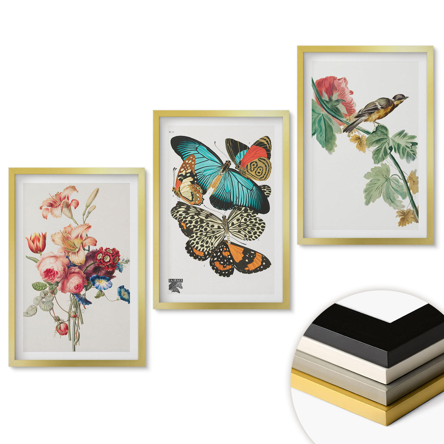 ArtPrintCave Wandbilder Gold 40x60 cm