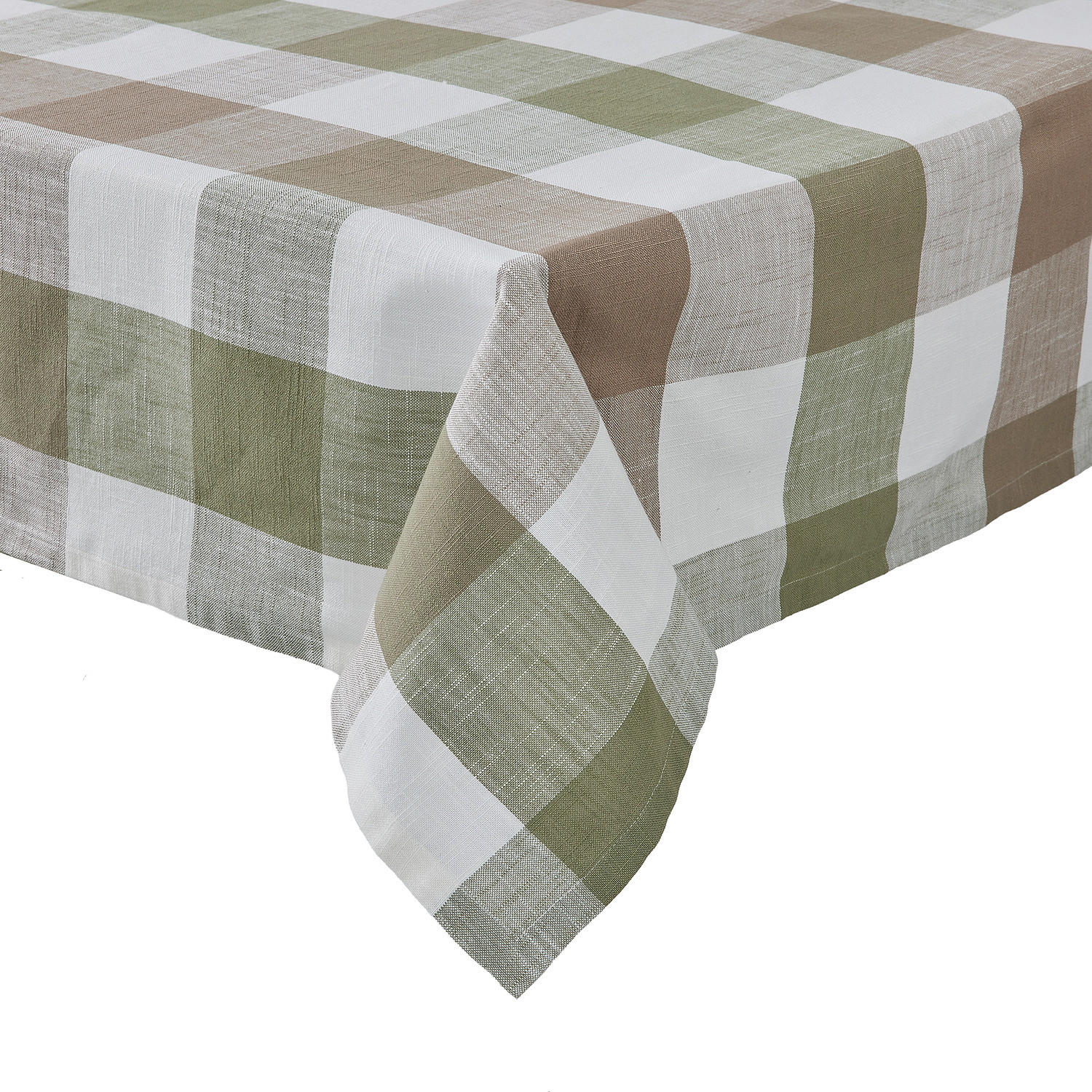 TISCHDECKE Mountain Lodge - Braun/Grün, Textil (160/250cm) - Butlers