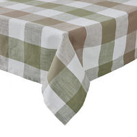TISCHDECKE Mountain Lodge - Braun/Grün, Textil (160/250cm) - Butlers