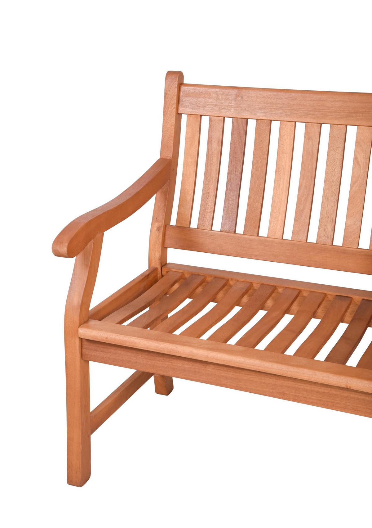 GARTENBANK Malmo 3-Sitzer Terrassenbank - Braun, Holz (158/90/68cm) - DELUKE