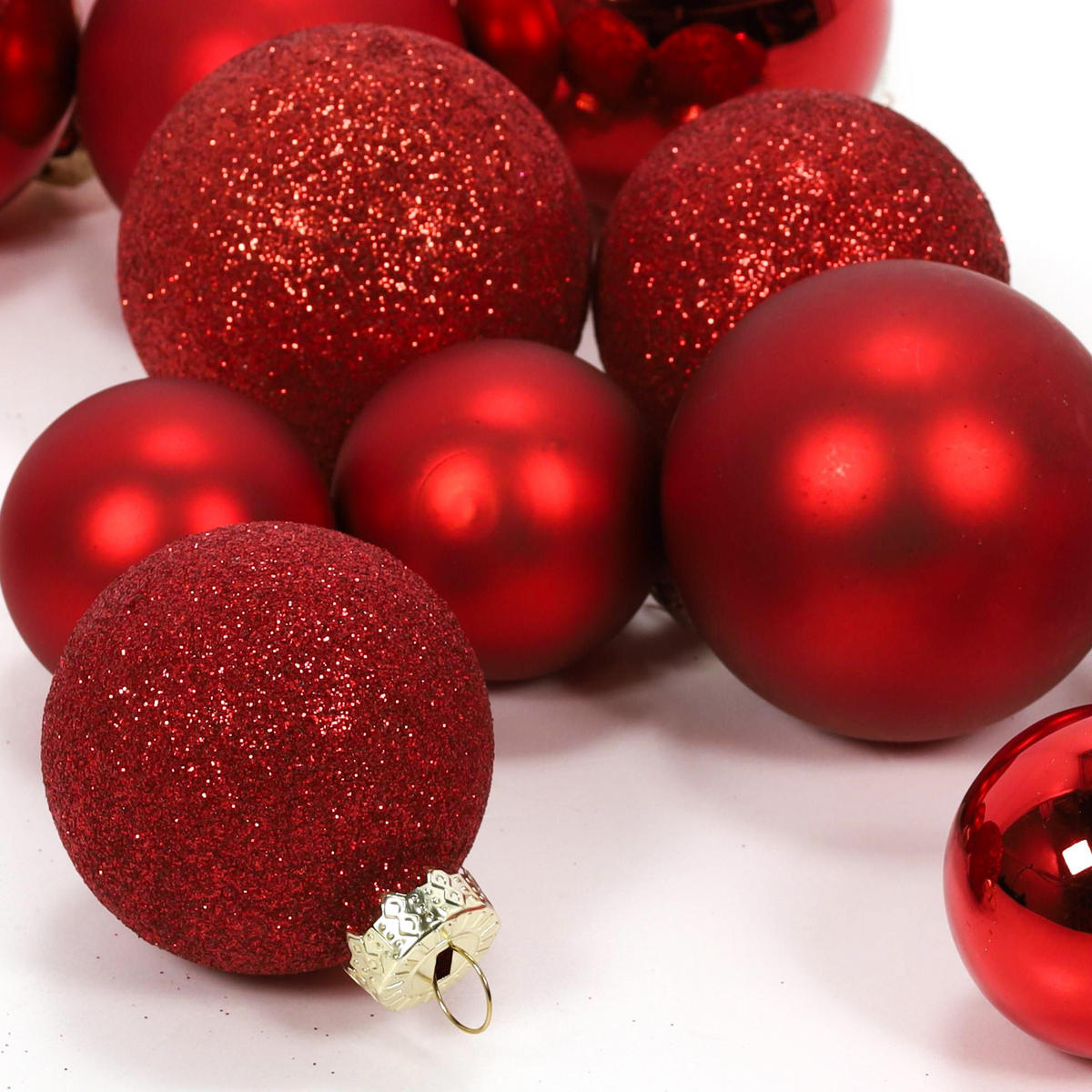 WEIHNACHTSKUGELN Set 70er-Set - Rot, Kunststoff (28/16/37cm) - Home Styling Collection