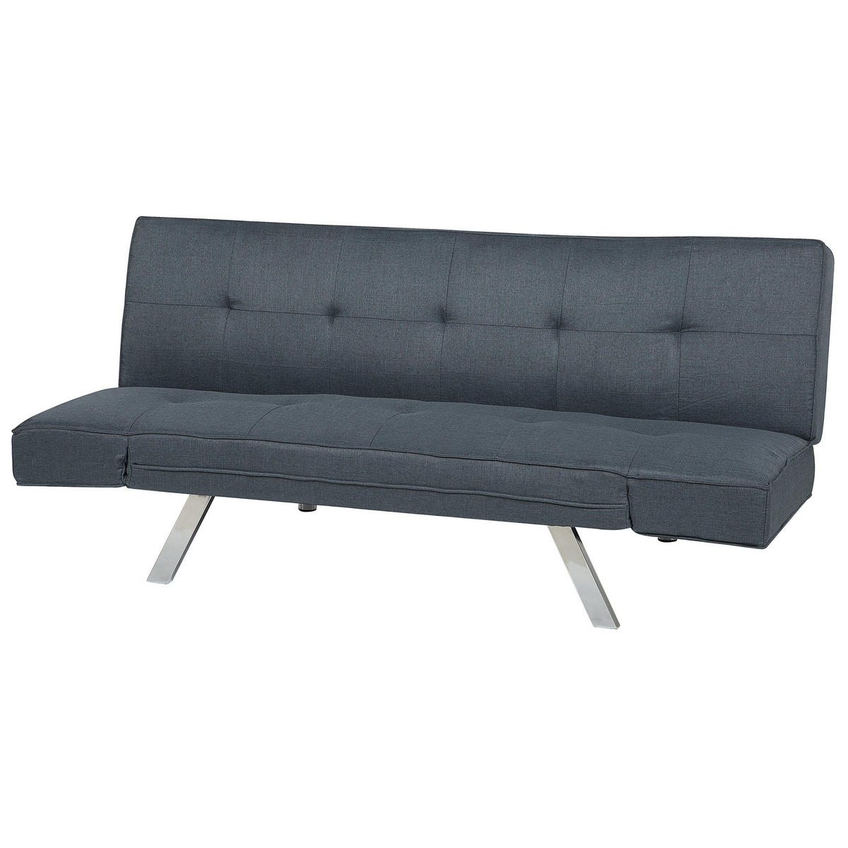 3-SITZER-SCHLAFSOFA Polsterbezug Dunkelblau Bristol - Dunkelblau, Textil (180/84/74cm) - Beliani