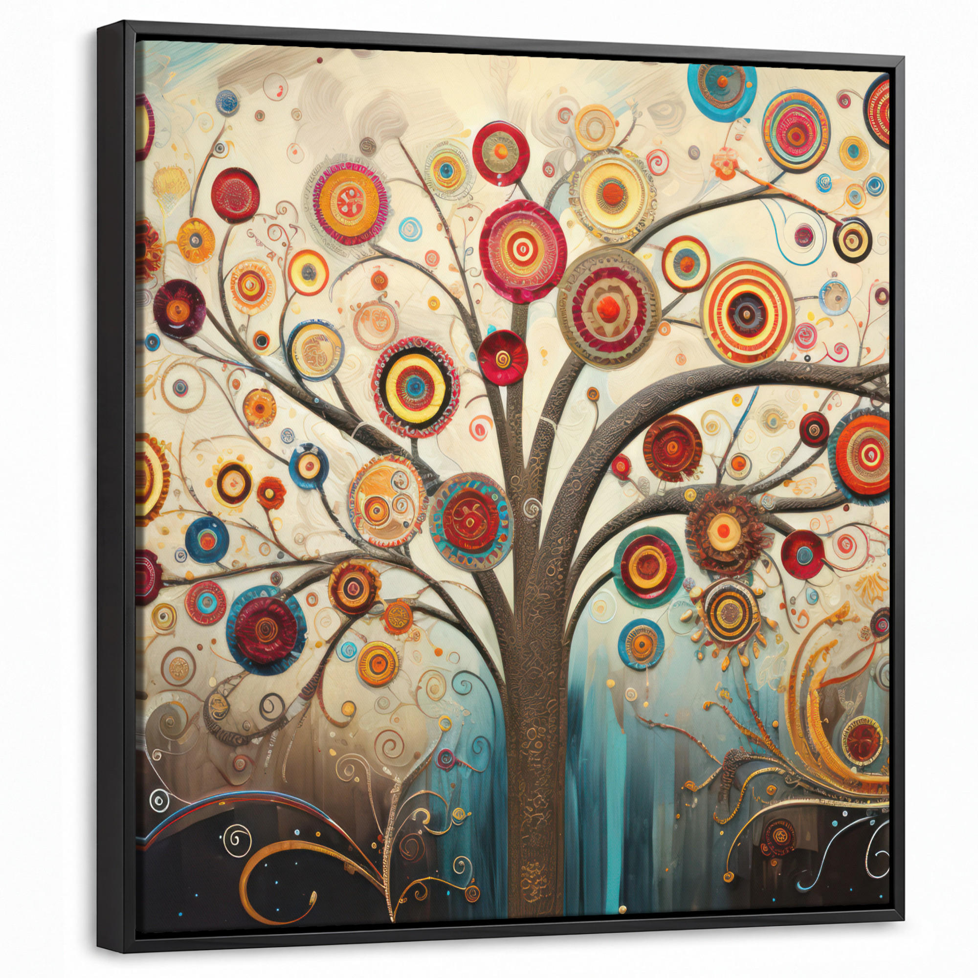 MuchoWow Leinwand Braun 50x50 cm