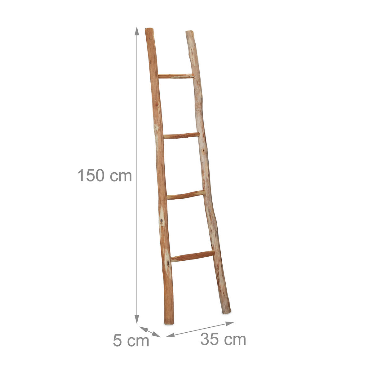 DEKOLEITER - svetlohnedá, drevo (35/150/5cm) - Relaxdays