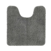 WC Vorleger Grau 50 x 50 cm - Grau, Textil (50/50cm)