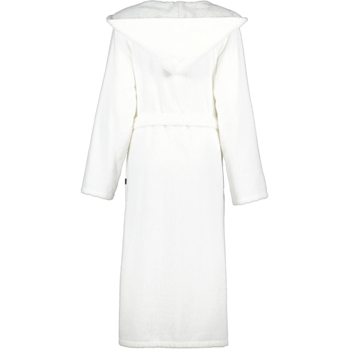 BADEMANTEL DAMEN KAPUZE CLASSIC 4345 WEISS-SILBER - 607 - Weiß, Textil (Mnull) - Cawoe