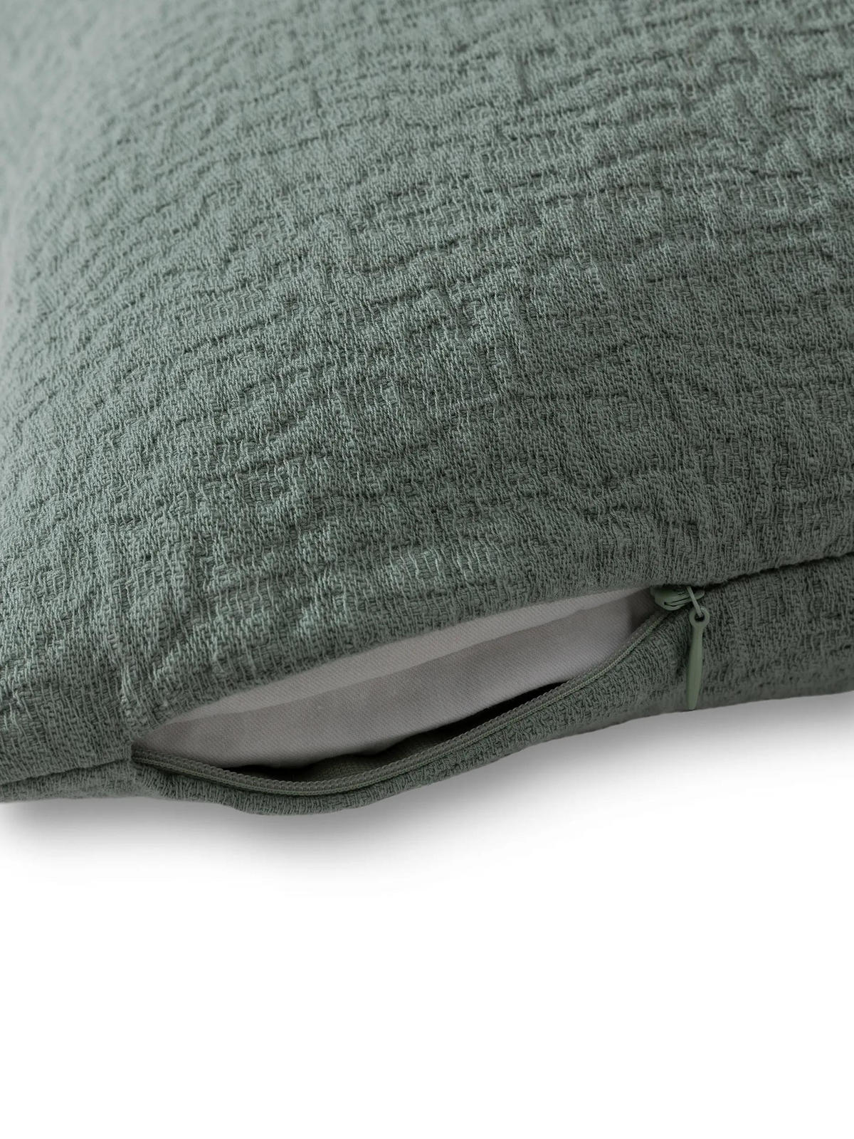 KISSENBEZUG Carmo Grün 45/45 cm - Grün, Textil (45/45cm) - benuta