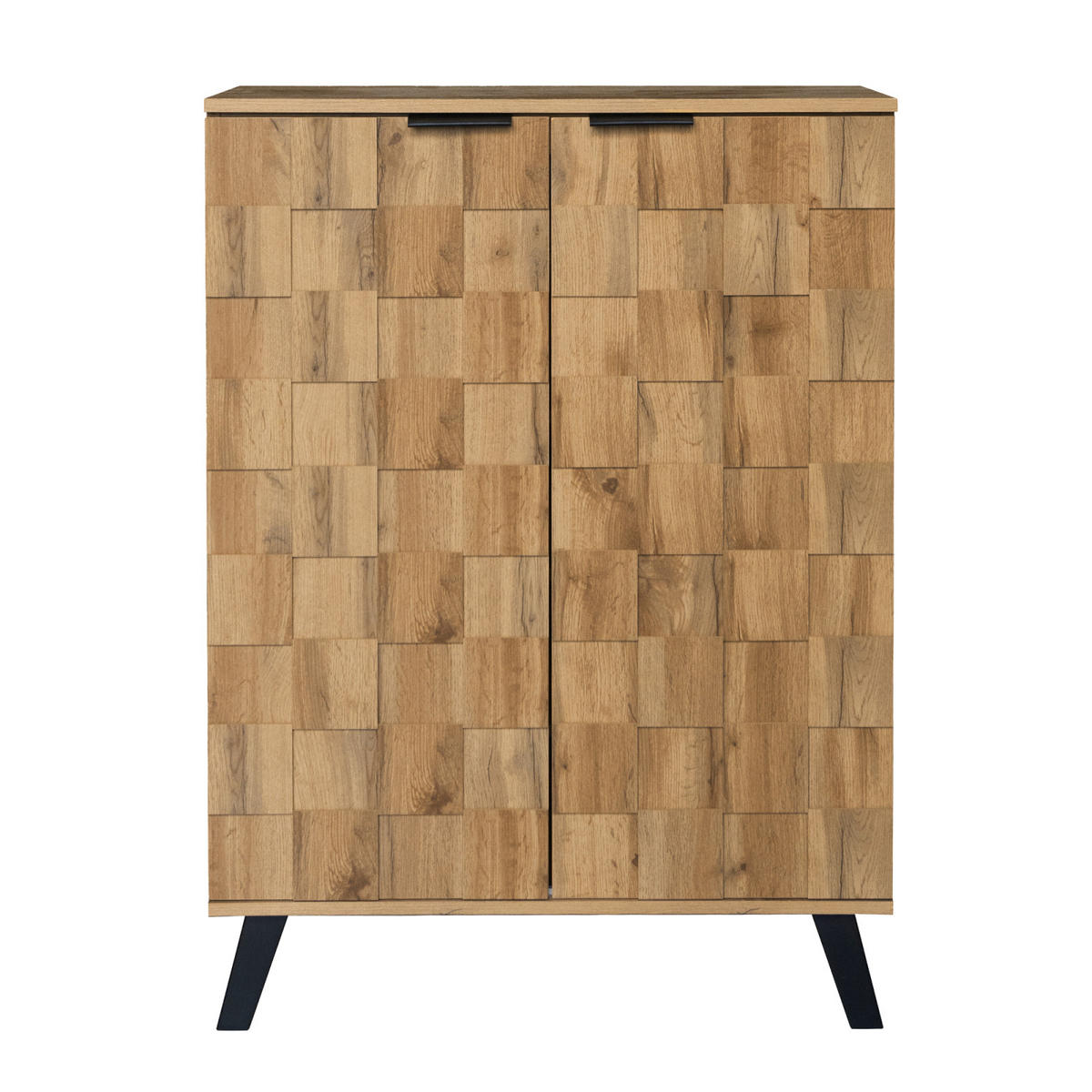SCHUHSCHRANK 80x35x109 cm Weiß, 5 Fächer, Verstellbare Einlegeböden, Ordnung - Naturfarben, Holz (80/109/35cm) - PARAFTA HOME