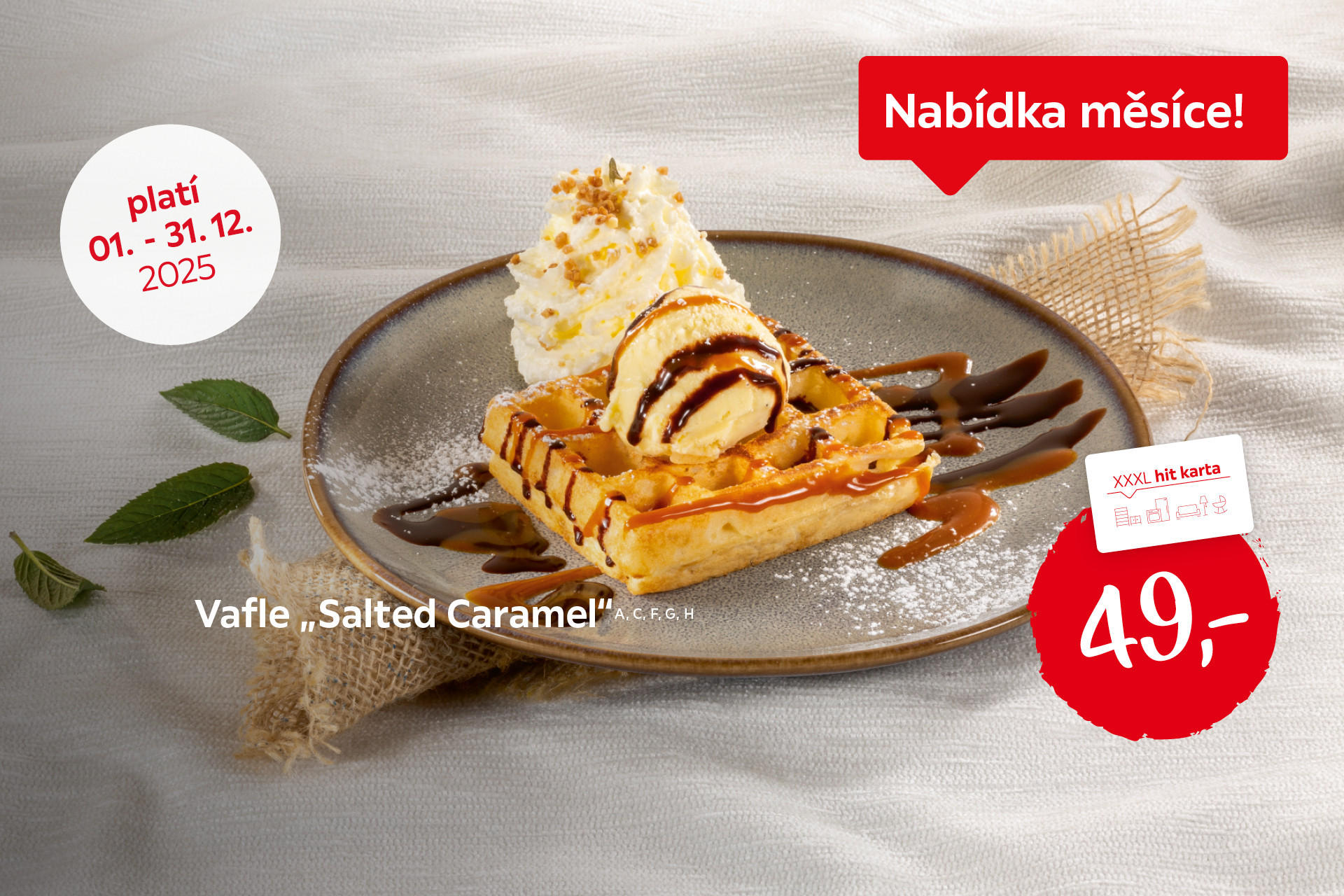 Vafle Sated Caramel, cena 49 Kč