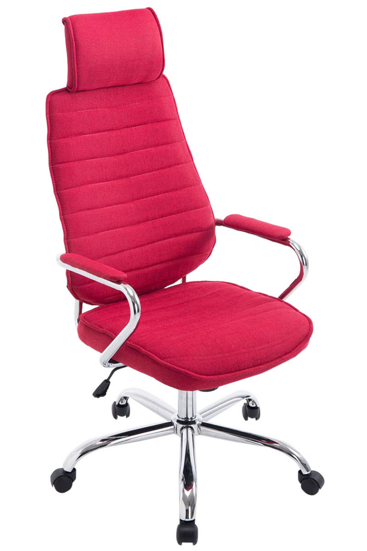 BÜROSTUHL Rocket Stoff Rot - Rot, Textil/Metall (60/128/67cm) - TPFLiving