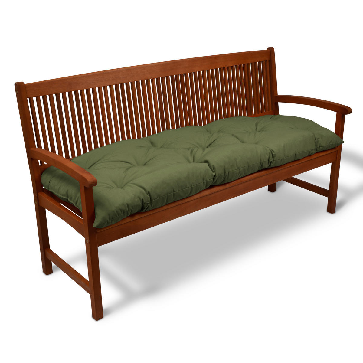 BANKPOLSTER Flair BK 100x50x8cm Olivgrün - Olivgrün, Textil (50/100cm) - Beautissu 