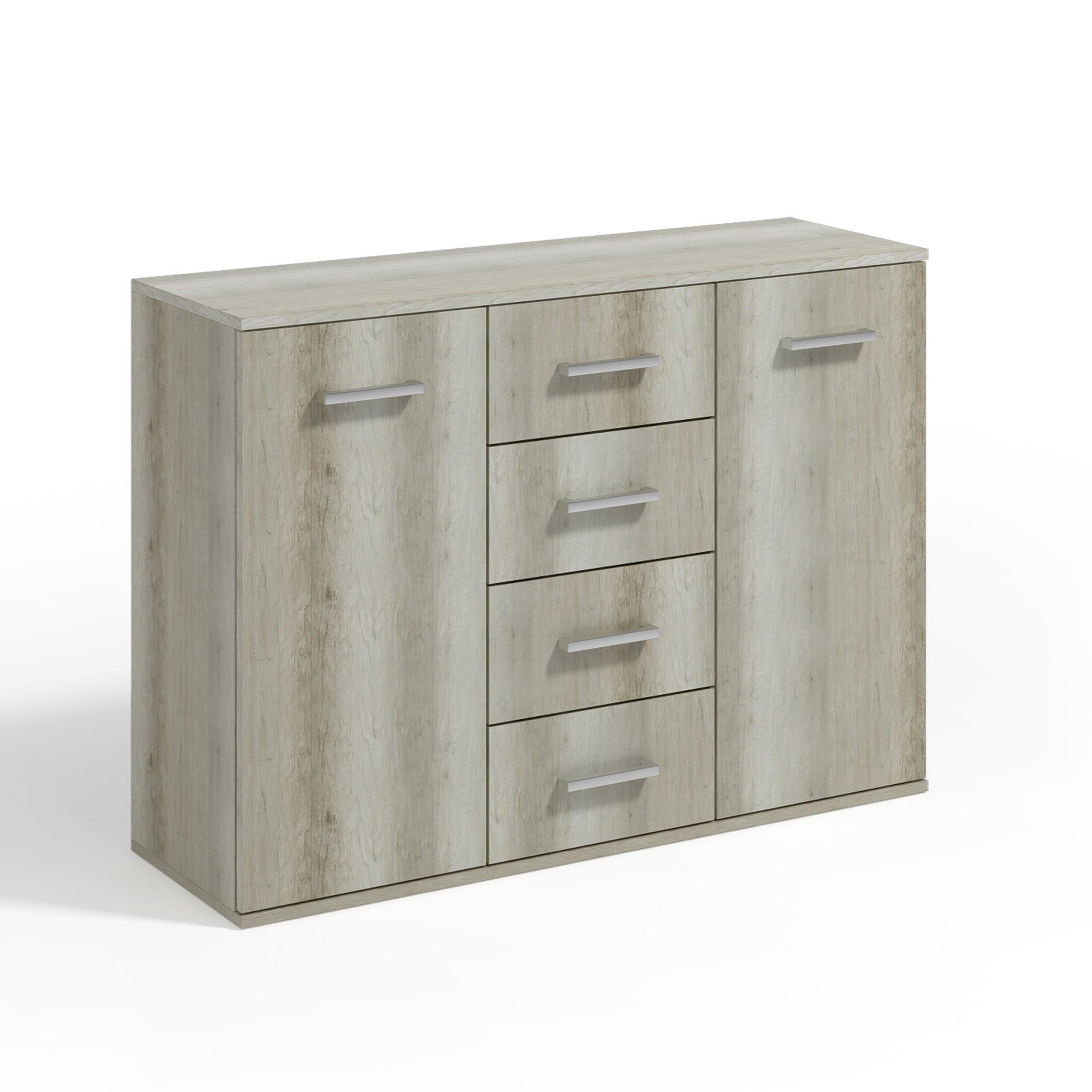 Masseno Kommode Hellgrau 112x85x33 cm