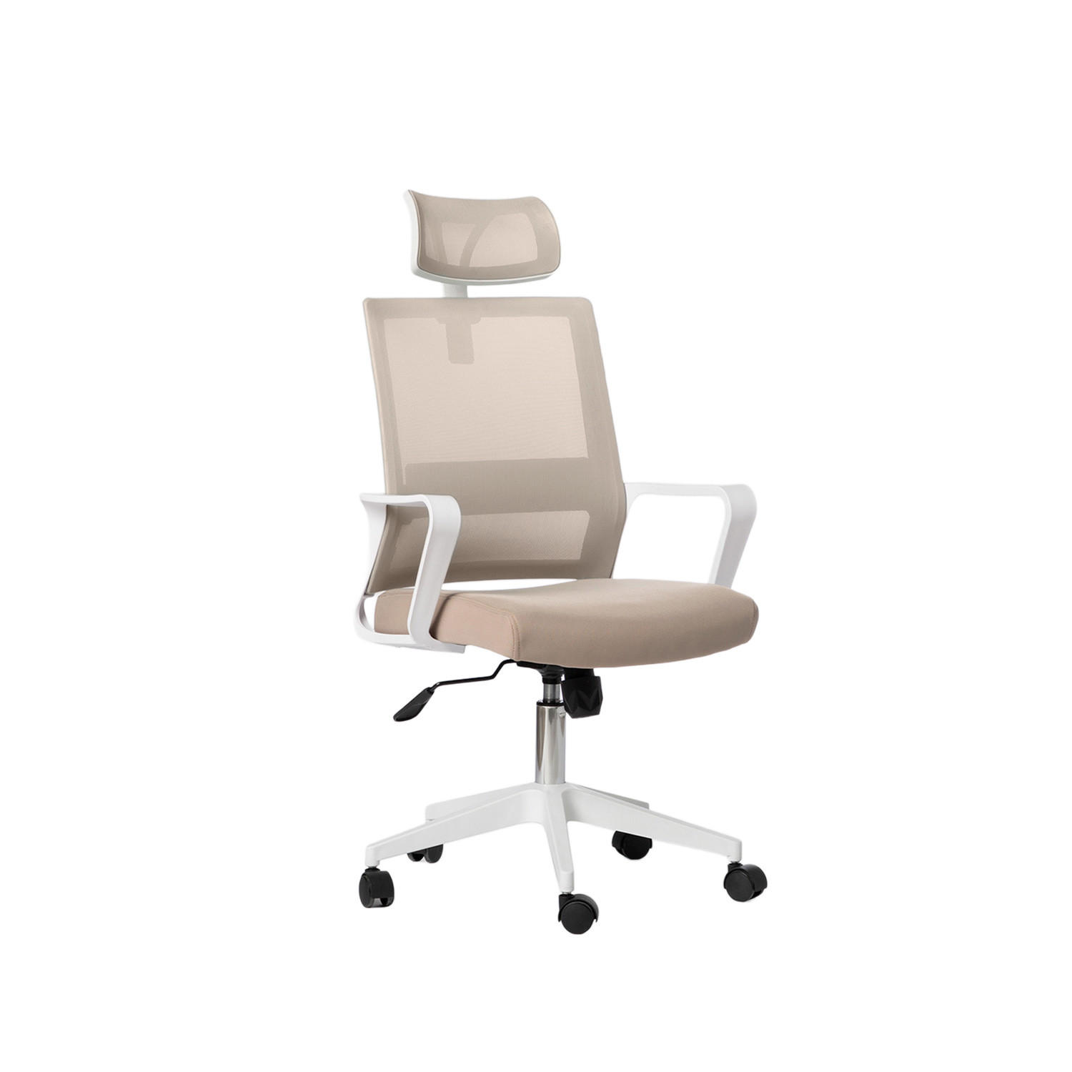 SCHREIBTISCHSTUHL Leima Beige 60 cm x 112-127 cm - Beige, Kunststoff (60/112/64cm) - Klast Home